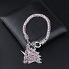 Rhinestone Unicorn Bracelet